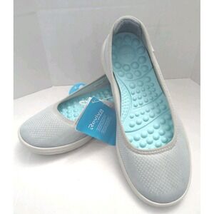 Crocs Womens Reviva Flat W Size 6 Gray Comfort Slip On Sneakers Shoes 205880-01S